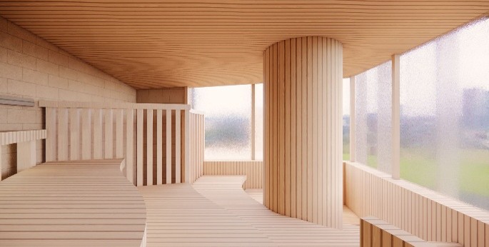 世田谷「玉川高島屋S.C.」南館11階に男性専用サウナ2027年3月誕生、サウナ5室4浴槽で外気浴は多摩川ビュー